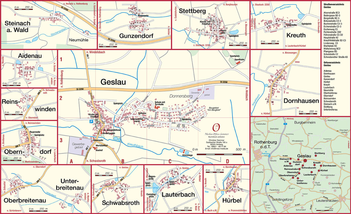 Ortsplan Gemeinde Geslau